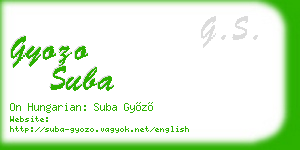 gyozo suba business card